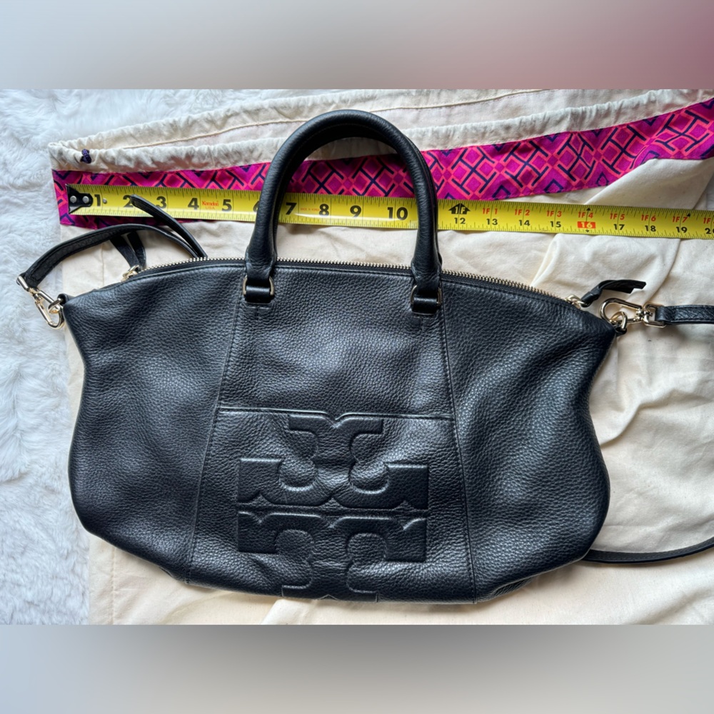 Tory Burch Bombe Satchel (used once) in black